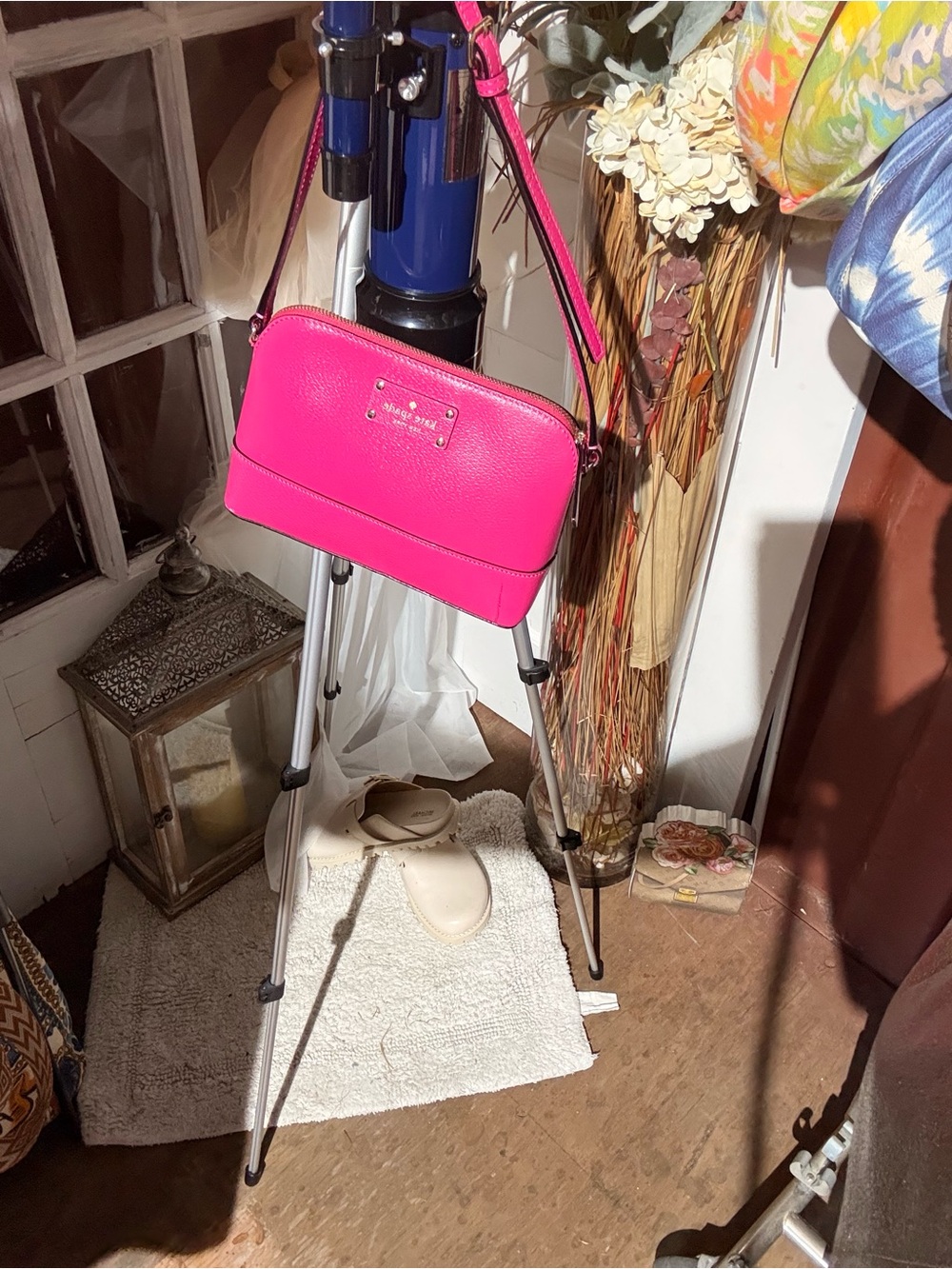 kate spade Wellesley Hot Pink Pebbled Leather Crossbody
